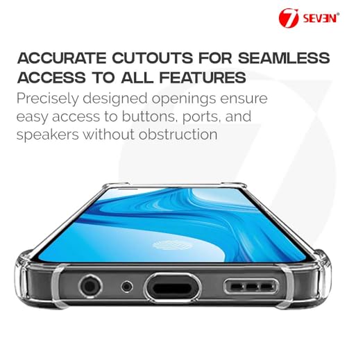 7-Seven 7SEVEN® Back Cover for Oppo F17 Pro Transparent Mobile Back Case Shock Proof Design Camera Edges Protection Crystal Clear Phone Case Silicon Soft TPU and Flexible Bumper Phone Cover - Image 5