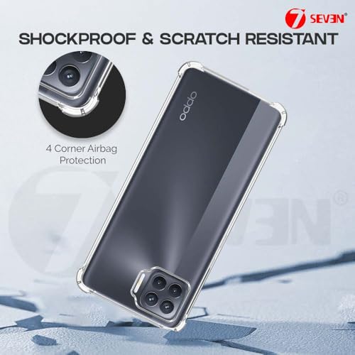 7-Seven 7SEVEN® Back Cover for Oppo F17 Pro Transparent Mobile Back Case Shock Proof Design Camera Edges Protection Crystal Clear Phone Case Silicon Soft TPU and Flexible Bumper Phone Cover - Image 4
