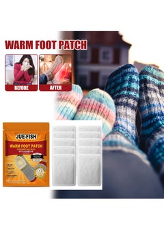 JUE-FISH Foot Warming Sticker Pack-10 Piece Winter Foot Self-Heating Sticker Warm Baby Warm Portable Disposable Heating Sticker  - Image 2