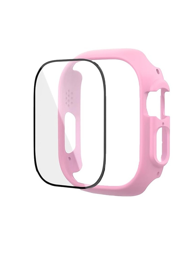 Generic - Compatible with Apple Watch Ultra 49mm Band Soft Breathable Silicone Sport Strap Replacement Wristband for Men Women with Shockproof Screen Protector Cover - Image 1