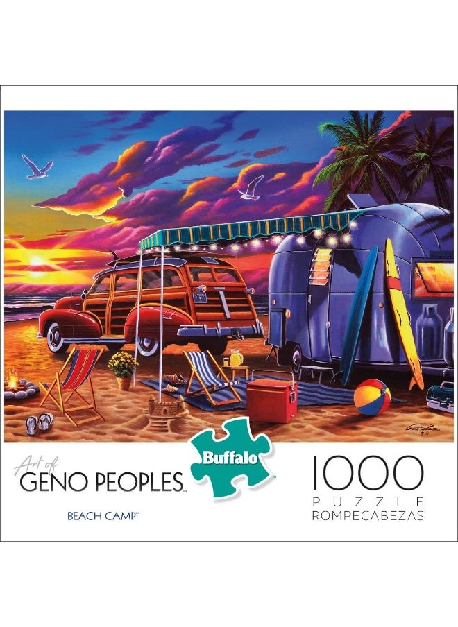 Buffalo Games - Geno Peoples - Beach Camp - 1000 Piece Jigsaw Puzzle
