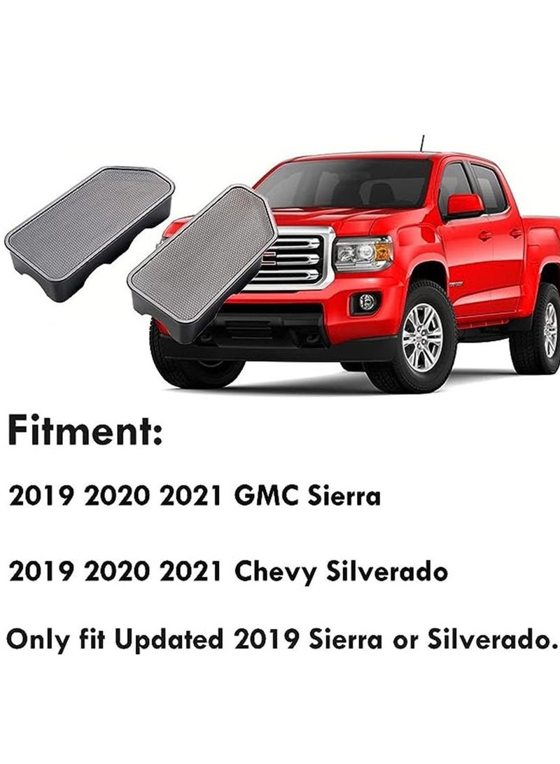 Generic Compatible with GMC Sierra/Chevy Silverado Stake Pocket Covers 2019-2021,Bed Rail Stake Pocket Hole Plug Caps for Sierra Denali/SLE/SLT/AT4/Base and Silverado High Country/LT/LTZ (2 Pieces) - Image 3
