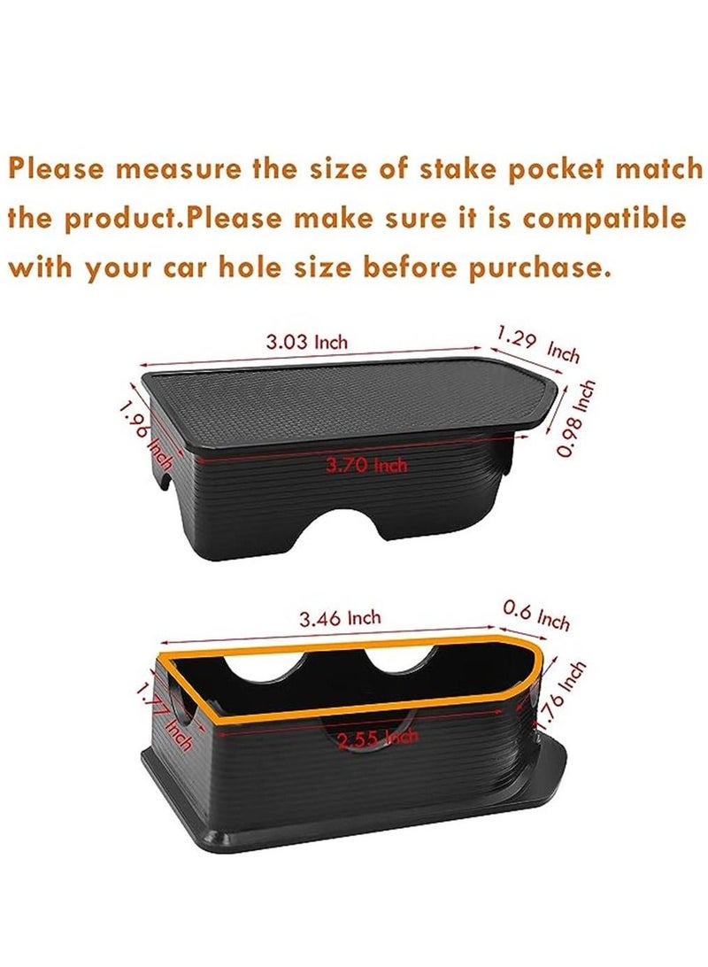 Generic Compatible with GMC Sierra/Chevy Silverado Stake Pocket Covers 2019-2021,Bed Rail Stake Pocket Hole Plug Caps for Sierra Denali/SLE/SLT/AT4/Base and Silverado High Country/LT/LTZ (2 Pieces) - Image 4