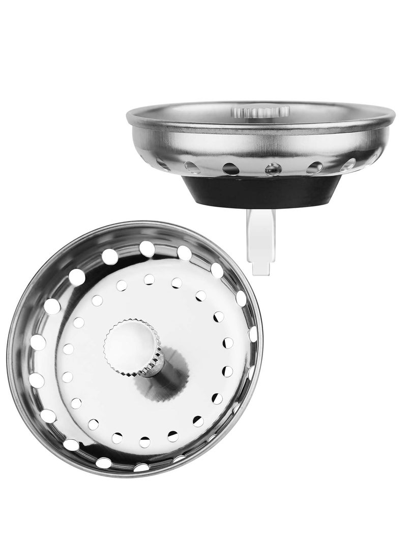 Oasisgalore 2PCS Kitchen Sink Drain Strainer Sink Stopper，Sink Strainer Basket Food Catcher Strainer Plug for Kitchen  - Image 1