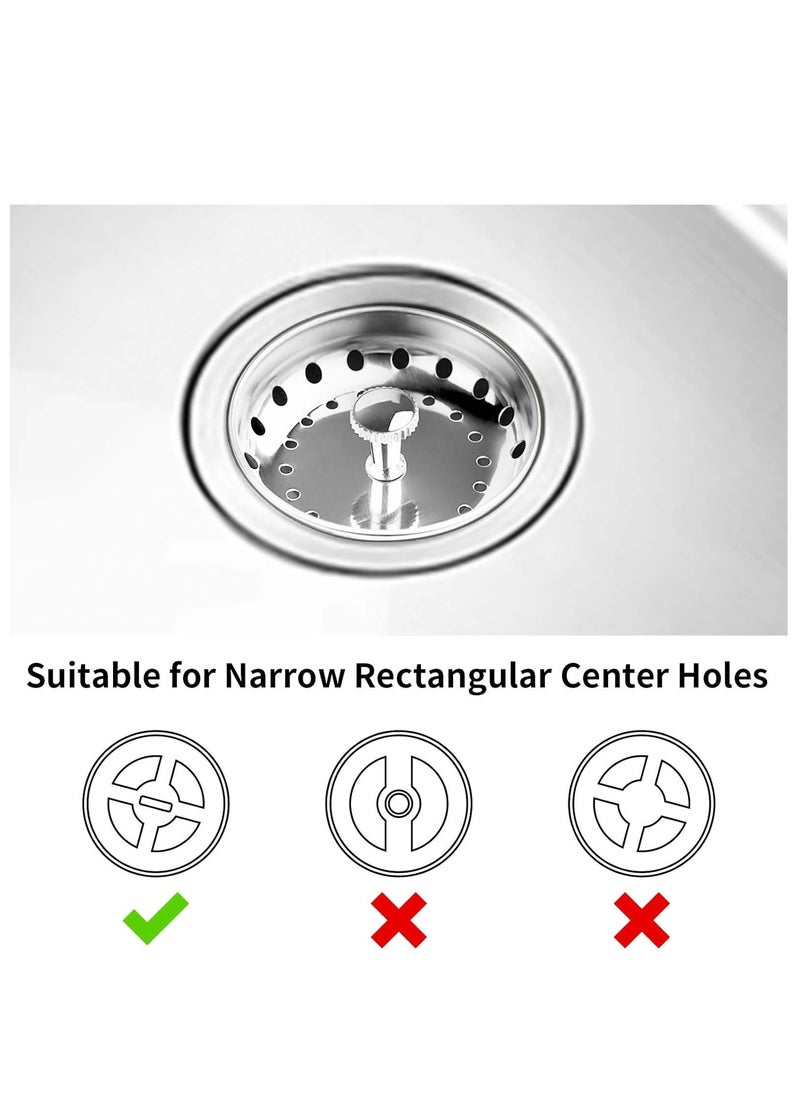 Oasisgalore 2PCS Kitchen Sink Drain Strainer Sink Stopper，Sink Strainer Basket Food Catcher Strainer Plug for Kitchen  - Image 3