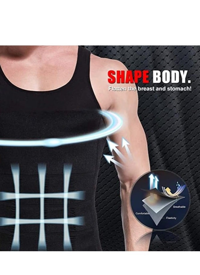 Generic - Corset for slimming and tightening the body for men, an undershirt to tighten the waist, reduce the stomach and hide the abdomen, a corset for body shaping that can be used during fitness exercises and work - Image 1