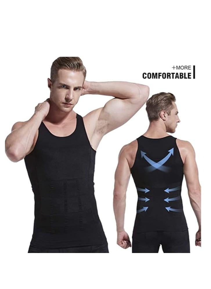 Generic - Corset for slimming and tightening the body for men, an undershirt to tighten the waist, reduce the stomach and hide the abdomen, a corset for body shaping that can be used during fitness exercises and work - Image 1
