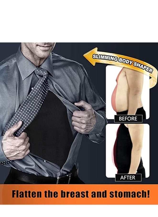 Generic - Corset for slimming and tightening the body for men, an undershirt to tighten the waist, reduce the stomach and hide the abdomen, a corset for body shaping that can be used during fitness exercises and work - Image 1