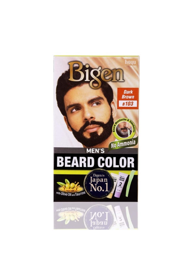Bigen Mens Beard Colour, 40g - Dark Brown 103 - Image 1