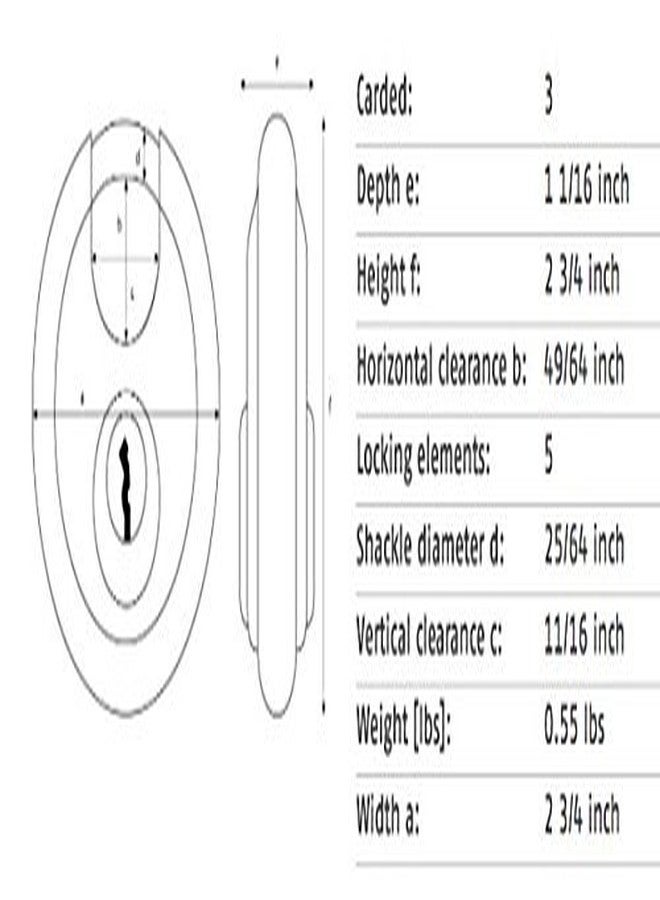ABUS 28/70 Diskus Hardened Steel Padlock Keyed Alike, Pack of 2 - Image 5