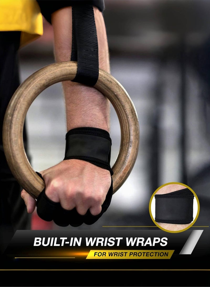 manufacturer KASTWAVE Ventilated Weightlifting Gloves with Wrist Wraps – Full Palm Protection & Superior Grip Designed for men and women, these breathable gloves offer full palm coverage, built-in wrist support, and enhanced grip. Perfect for pull-ups, CrossFit, fitness training, and heavy lifting.  - Image 2