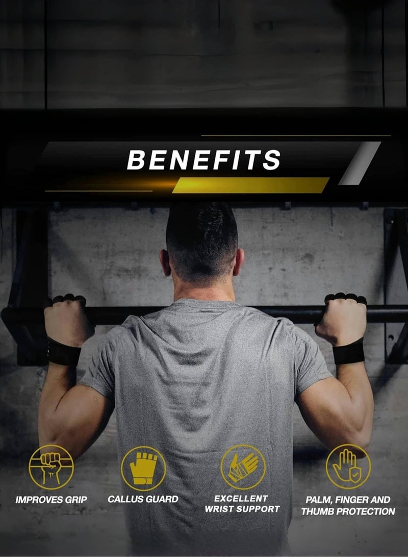 manufacturer KASTWAVE Ventilated Weightlifting Gloves with Wrist Wraps – Full Palm Protection & Superior Grip Designed for men and women, these breathable gloves offer full palm coverage, built-in wrist support, and enhanced grip. Perfect for pull-ups, CrossFit, fitness training, and heavy lifting.  - Image 5