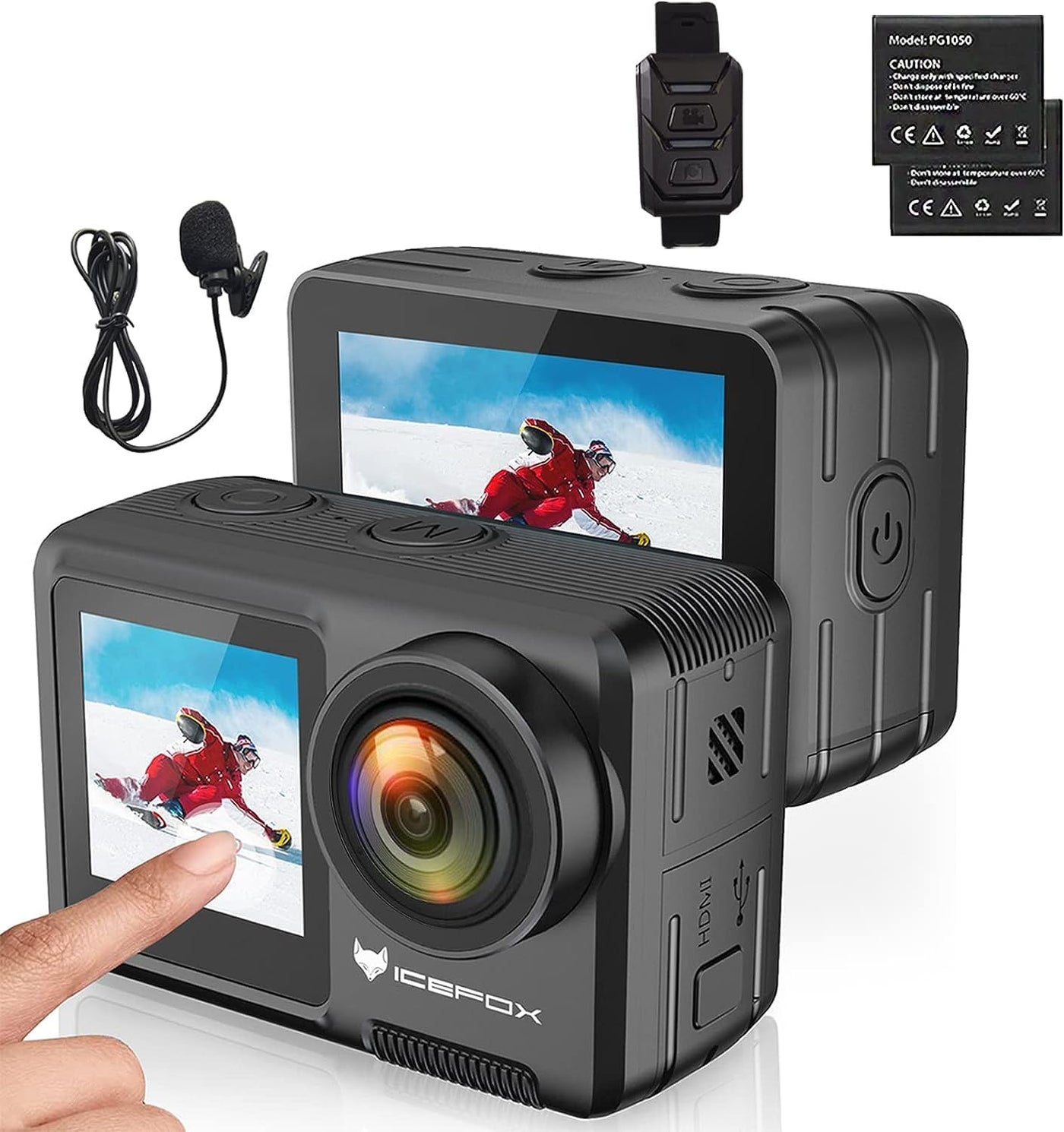 icefox Icefox Action Camera 5k 30fps With Touch Screen
