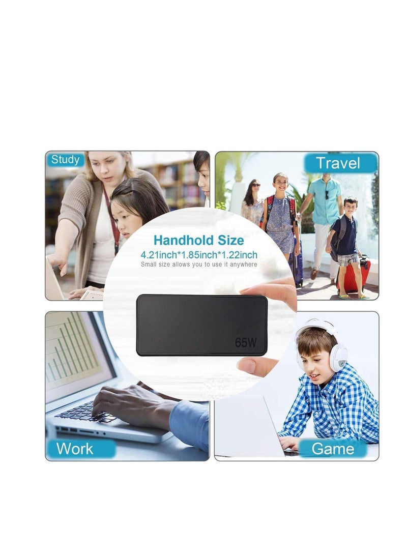 Terabyte 65W USB-C Power Adapte, Multi-Device Compatibility with ThinkPad, Yoga,HP Chromebook, Dell XPS, ASUS,Acer,HUAWEI,Samsung,and More Smart PD Wall Laptop Power Supply(Type C) for Efficient - Image 5