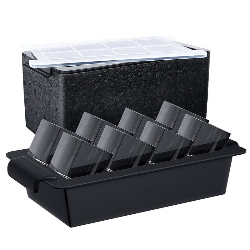 TINANA TINANA Upgrade 2 Inch Clear Ice Cube Tray Make 8 Large Square Crystal Clear Ice Cube Maker for Cocktail, Whiskey & Bourbon Drinks, Gifts for Men  - Image 1