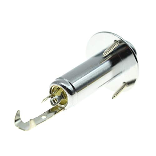 KAISH 6.35mm Acoustic Electric Guitar Bass Mono Endpin Output Jack Strap Button Jack Socket Chrome - Image 5