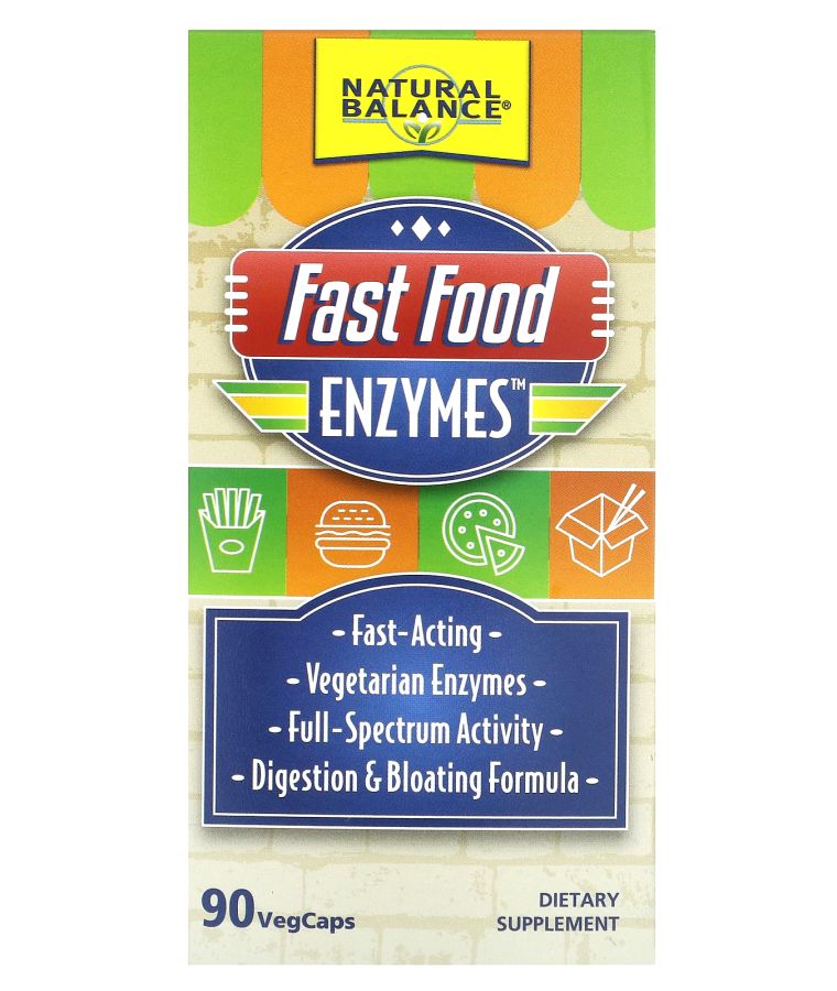 Natural Balance Fast Food Enzymes 90 VegCaps