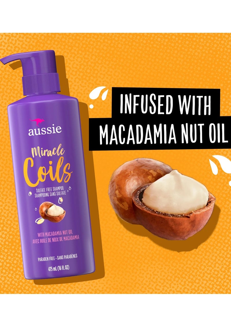 أوسي شامبو ميراكل كويلز خالي من الكبريتات مع زيت جوز المكاديميا 475 مل - Image 2