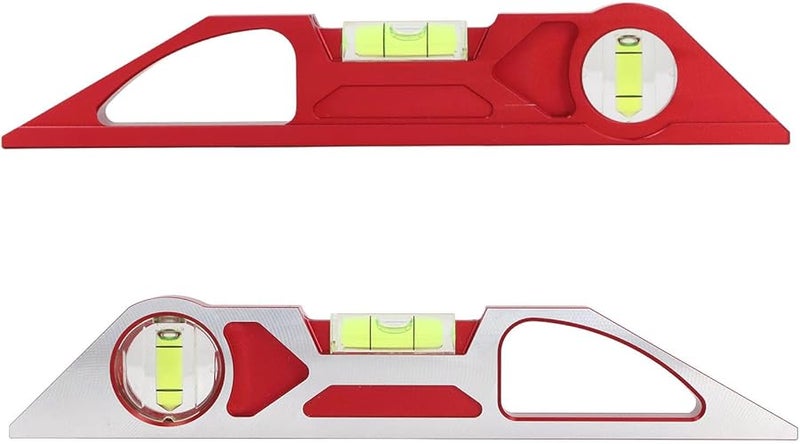 Aluminum Alloy Bubble Level Angle Ruler 90 180 Degree High Precision Woodworking Tool - Image 3