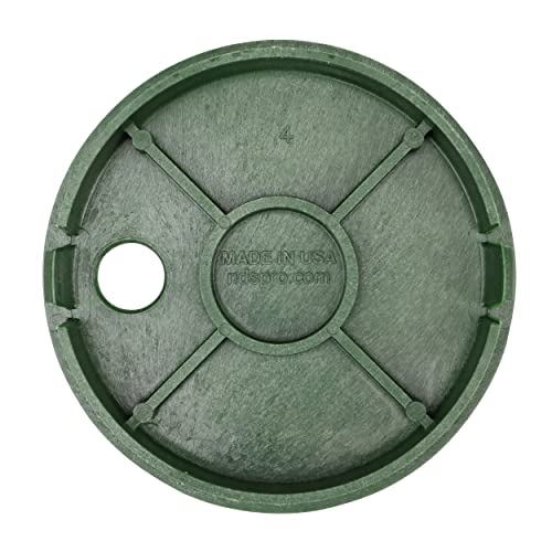 NDS 107BC 6 in. Valve Box and Cover, 9 in. Height, ICV Lettering, Black Box, Green Overlapping Cover, Black/Green - Image 4
