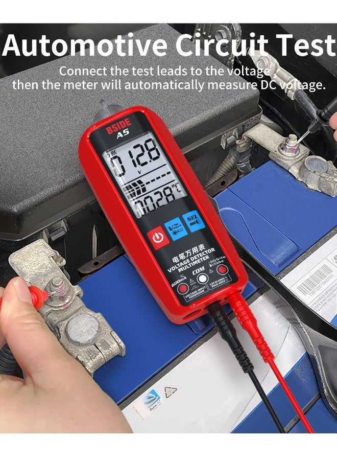 بي سايد BSIDE Digital Smart Multimeter Measurement Test Meter Temp Detector Multitester 3-Results Display Current Tester VFC V-Alert Live Wire Capacitor Ohm Diode Hz Voltage Meter - Image 4