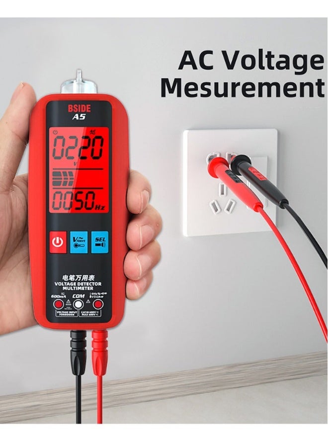 بي سايد BSIDE Digital Smart Multimeter Measurement Test Meter Temp Detector Multitester 3-Results Display Current Tester VFC V-Alert Live Wire Capacitor Ohm Diode Hz Voltage Meter - Image 5