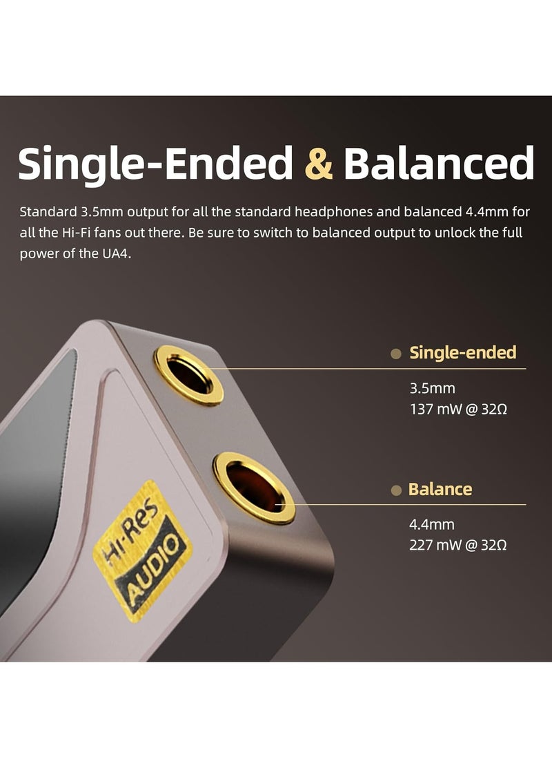 Shanling Shanling Portable amp USB DAC UA4 Headphone Amplifier DAC ESS9069Q 32bit/768kHz DSD512 3.5mm Output&4.4mm Output(Gift/Holiday Ready)  - Image 2