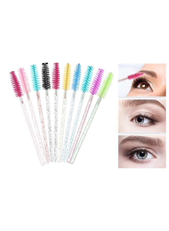 فرشاة ماسكارا وحواجب - فرشاة احترافية للرموش والحواجب، مثالية لتركيب الرموش، ووضع الماسكارا، وتشكيل الحواجب - مناسبة للاستخدام في الصالونات، والمنزل - 16 قطعة - Image 1