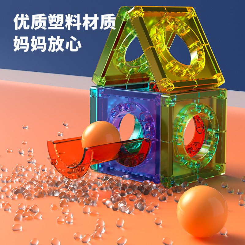 Children'S Educational Color Window Magnetic Piece Building Blocks For Boys And Girls Early Education Magnetic Assembly Toy Set Gift - Image 5