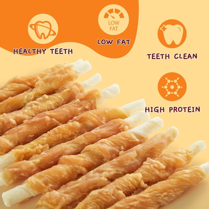 Jungle Calling Dog Treats, Chicken Wrapped Rawhide Sticks for Dogs, Delicious and Nutritious Training Reward Treats and Dog Chews Snacks, 6 oz - Image 4