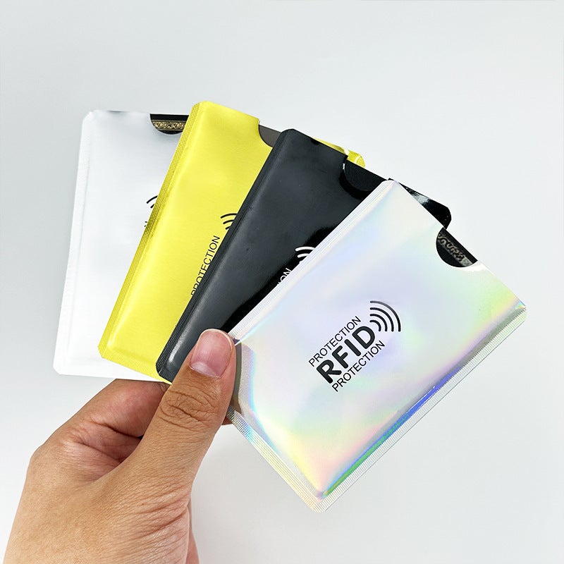 حامل بطاقات مضاد لـ RFID 9.2×6.2 سم علبة ألمنيوم للحماية من RFID - حافظة محفظة رفيعة مضادة للسرقة واقي NFC للبطاقات الائتمانية - Image 2