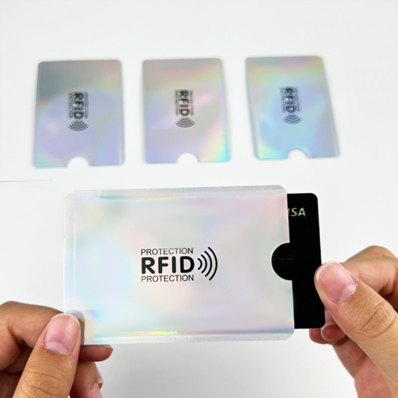 حامل بطاقات مضاد لـ RFID 9.2×6.2 سم علبة ألمنيوم للحماية من RFID - حافظة محفظة رفيعة مضادة للسرقة واقي NFC للبطاقات الائتمانية - Image 4
