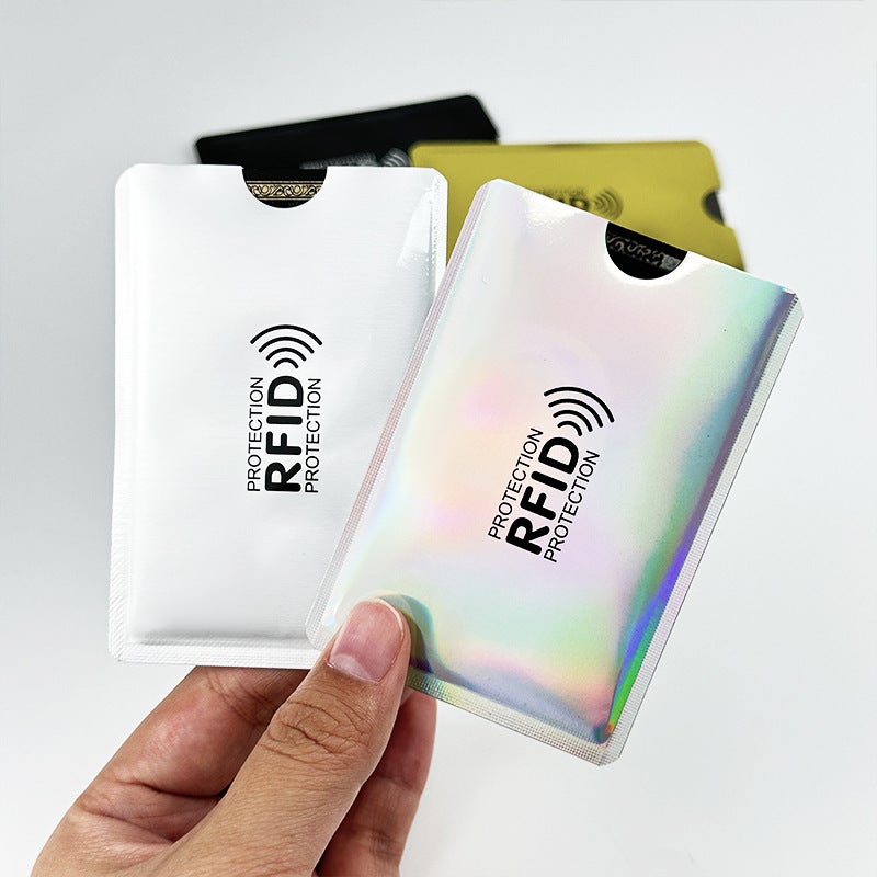 حامل بطاقات مضاد لـ RFID 9.2×6.2 سم علبة ألمنيوم للحماية من RFID - حافظة محفظة رفيعة مضادة للسرقة واقي NFC للبطاقات الائتمانية - Image 3