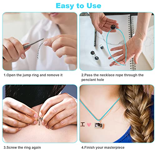 DHOOZ 100Pcs Leather Necklace Cord with Clasps, Rope Necklace String, 25Color Necklace Cords for Pendants, 19.7" Premium Necklace Chains for Jewelry Making Supplies, 1.5mm Waxed Necklace Bracelet Cord DHOOZ - Image 5