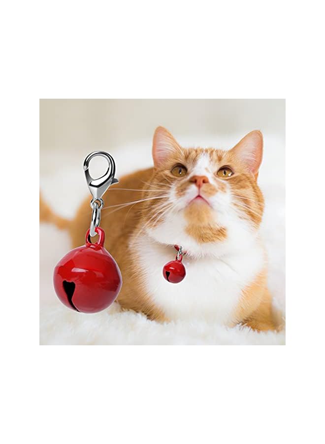 The Bros 10 Pcs Cat Dog Collar Bells, Jingle Bell for Cat Collar, Dog Collar Charms, Colourful Pet Small Bells with Clasps, Pet Assorted Colors Collar Bells, Festival Party DIY Bell Crafts Decoration - Image 4