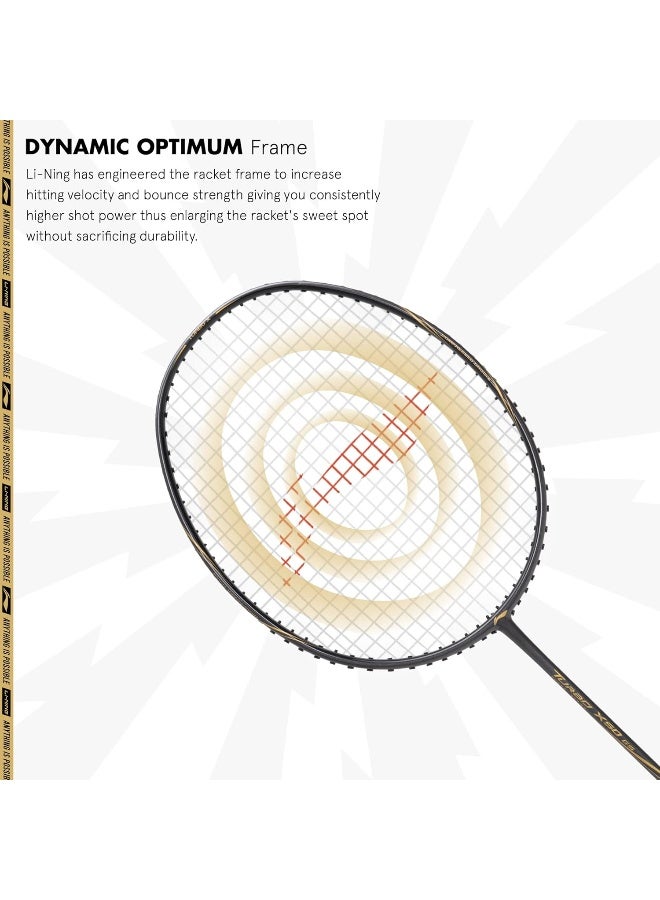 Li-Ning Turbo X 50 G5 Carbon Fibre Strung Racket with Free Full Cover - Image 1
