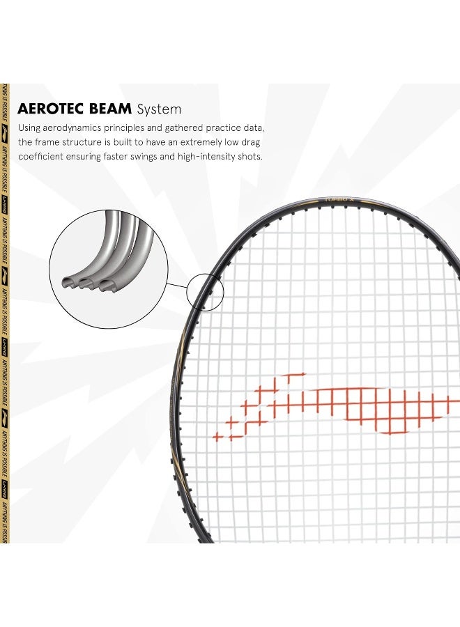 Li-Ning Turbo X 50 G5 Carbon Fibre Strung Racket with Free Full Cover - Image 3