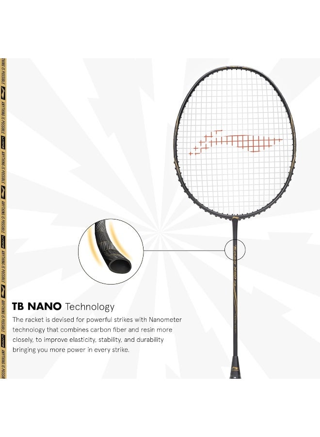 Li-Ning Turbo X 50 G5 Carbon Fibre Strung Racket with Free Full Cover - Image 4