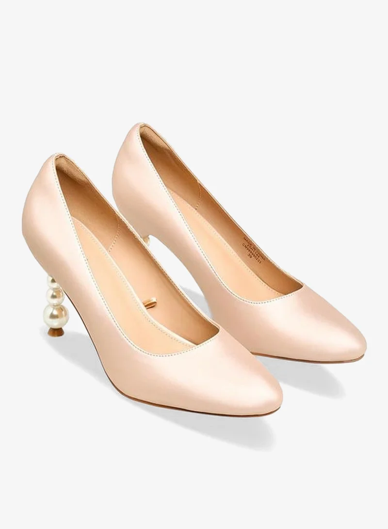 Flora Bella By Shoexpress Flora Bella Women Pearl Shaped Heel Pumps Ramadan Collection