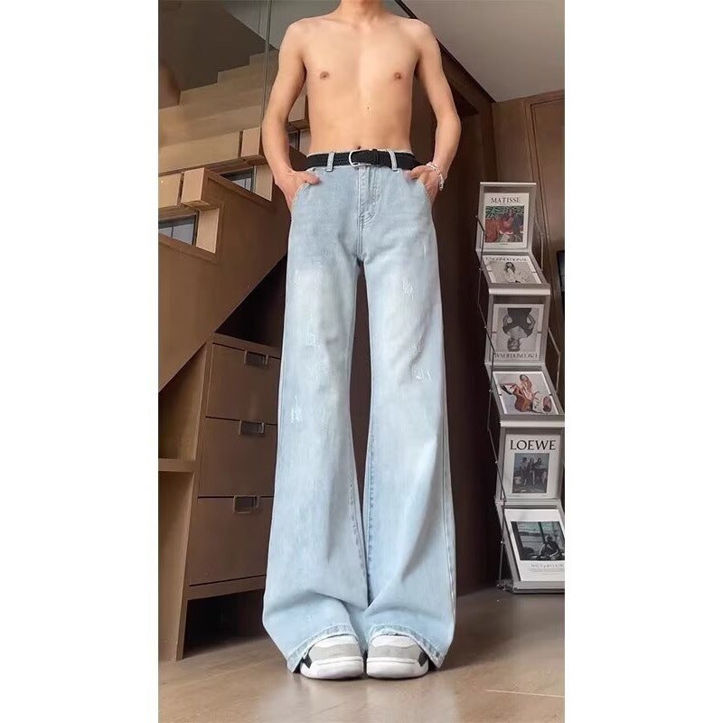 Unisex Classic Denim Jeans Loose Fit Daily Outdoor Wear - Image 3