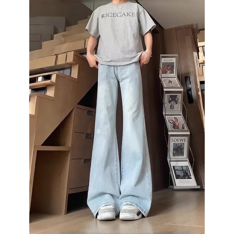 Unisex Classic Denim Jeans Loose Fit Daily Outdoor Wear - Image 2