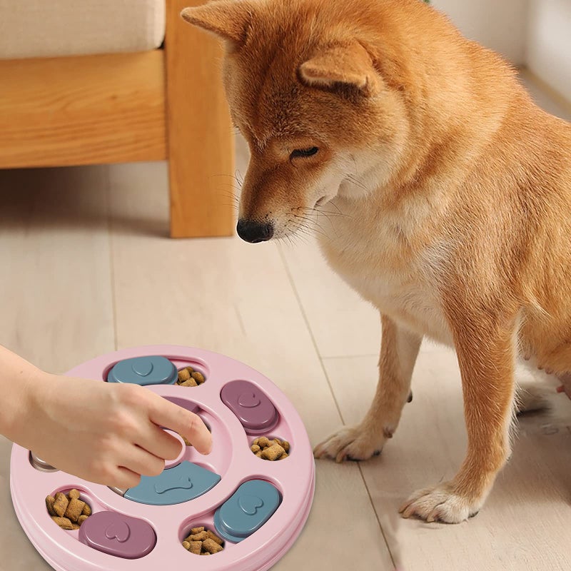 DR CATCH Dog Puzzles,Dogs Food Puzzle Feeder Toys for IQ Training & Mental Enrichment,Dog Treat Puzzle(Pink) - Image 5