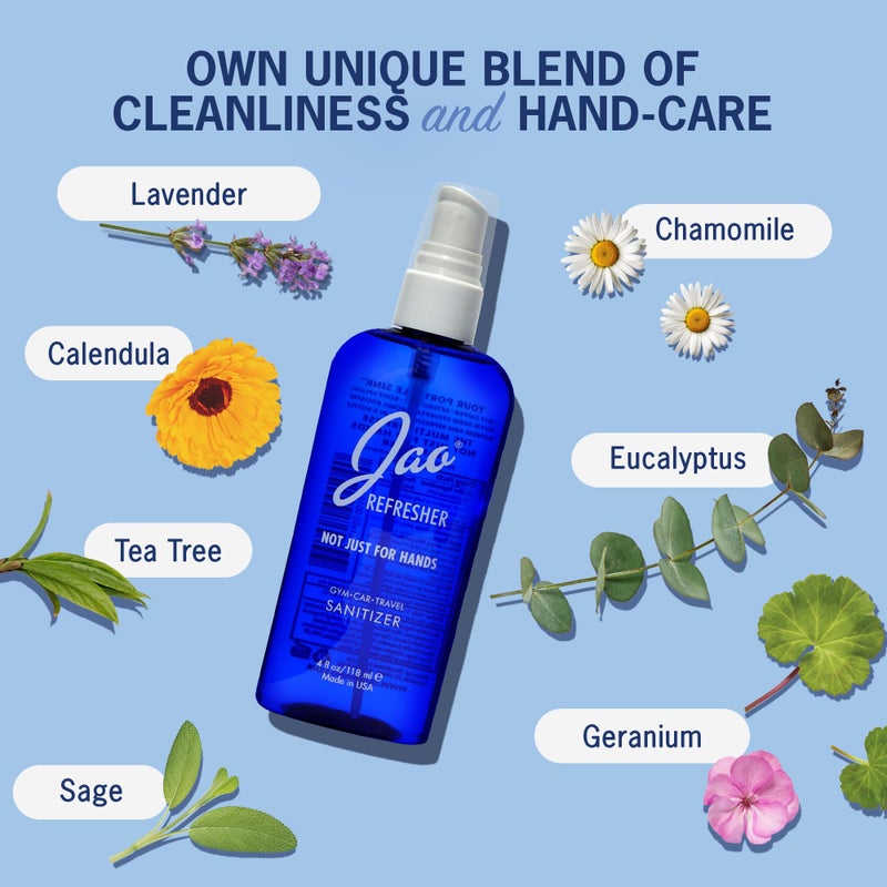 Jao Brand Refresher | Multipurpose Travel Hand Sanitizer, Face Moisturizer, Toner For Face, & Aftershave | Skin Care Travel Essentials | Plant-based | No Parabens, No Sulphates | 4 oz - Image 4