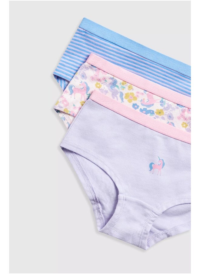 mothercare Party Horse Hipster Briefs - 3 Pack  - Image 2