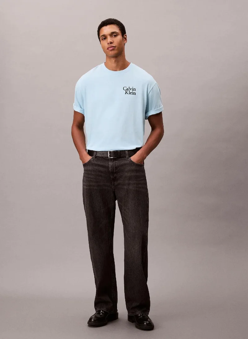 Calvin Klein Jeans Script Logo Graphic Relaxed T-Shirt