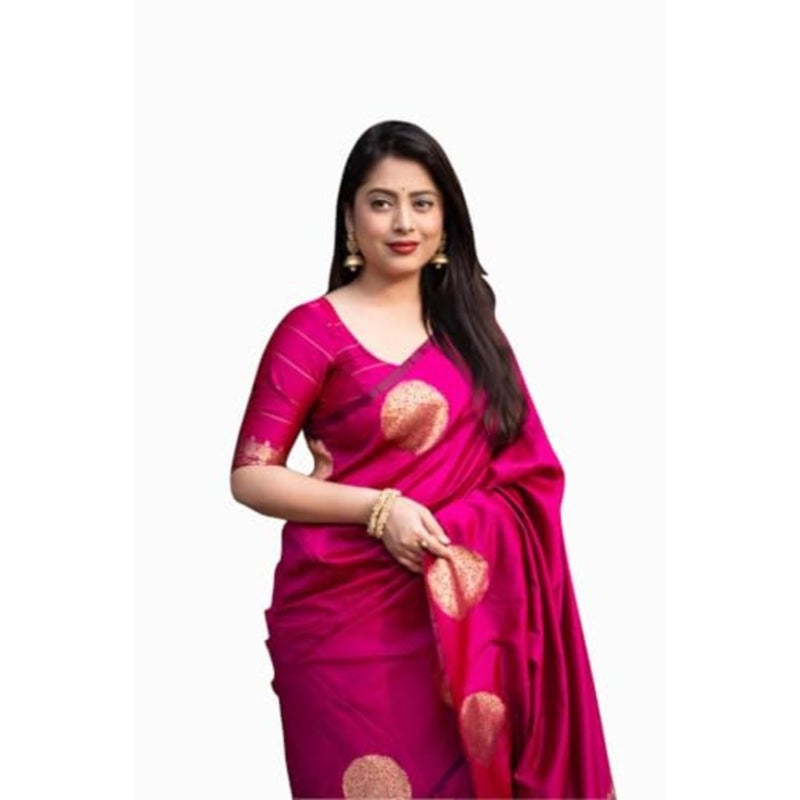 Avantika - Fashion Kanjivaram Women's Banarasi Sari with Blouse In Pure Soft Silk - Image 1