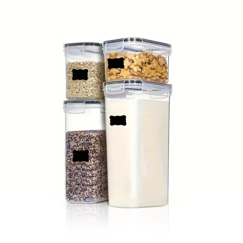 DecorTwist Air Tight Storage Containers Set for Kitchen BPAFree Plastic Portable Food Storage Containers Tank for Pantry Organization Dry Foods Snacks Spices and Kitchen Accessories Set of 4 - Image 5