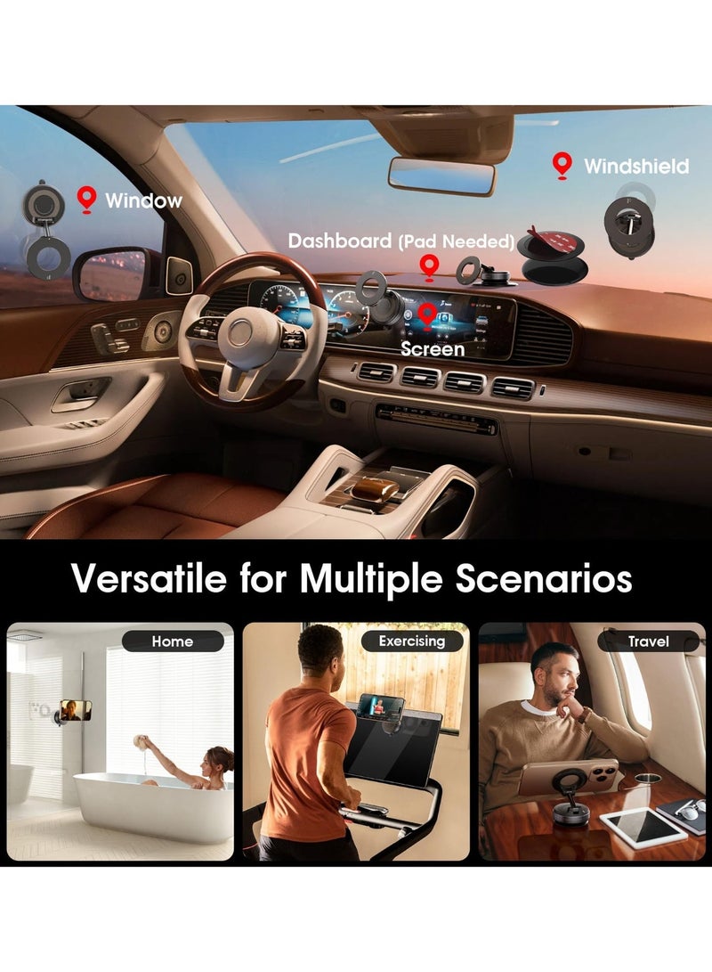 Lamicall 360° Magnetic Phone Holder for Car | Strong Suction Car Mount | MagSafe Compatible | All Smartphones - Image 4