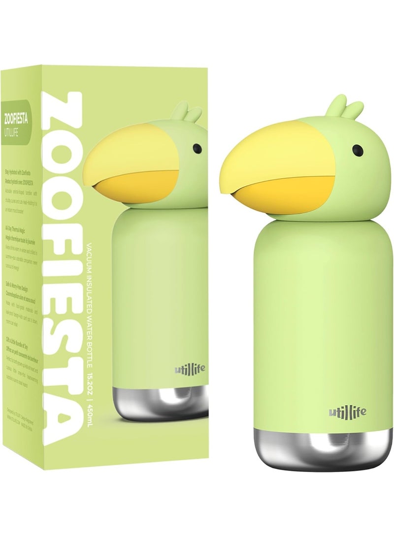 Utilife Zoofiesta Kids Water Bottle - Toucan Design - Leak-Proof & BPA-Free - Image 1