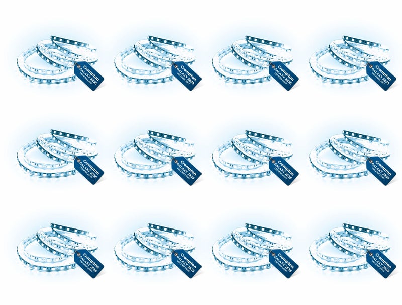 Crompton 25W LED Strip Light | 5 Meter Cool Daylight | Roll with 300 LEDs | 22 Lumens/LED | Bright & Energy Saving | Flexible Lighting | Without Driver | Pack of 12 - Image 1